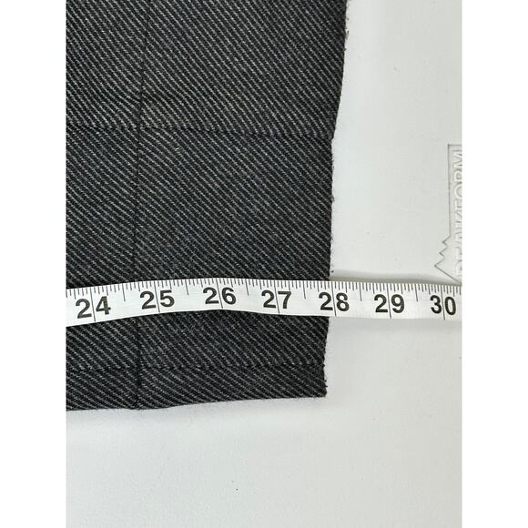 Me + Em Black Herringbone Tapered Ankle Pants Black Side Trim Office Workwear 30 - Picture 7 of 9